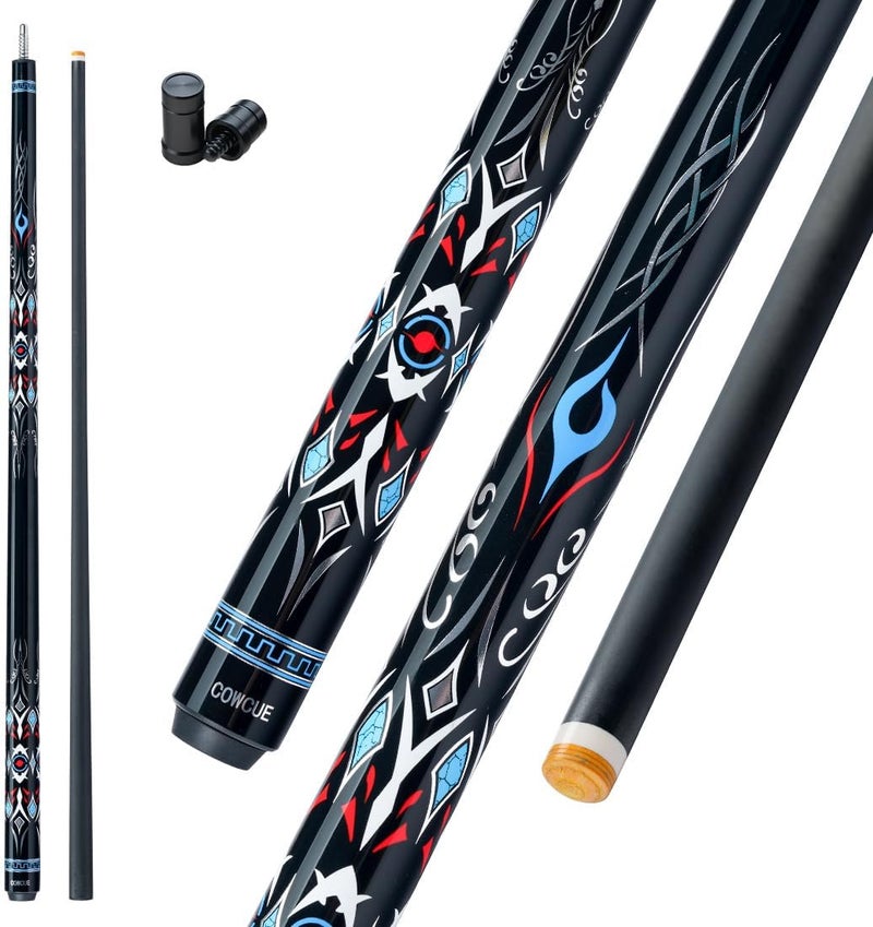 CRICAL Carbon Fiber Pool Cue Stick 58" Billiard Cue Sticks Professional Low Deflection Pool Sticks with 3/8 * 8 Pin Joint and 12.5mm Tip - Image 1